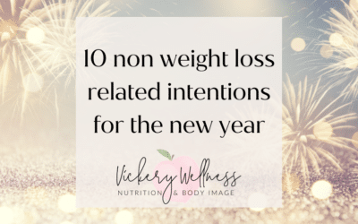 10 Non weight loss related intentions for the new year