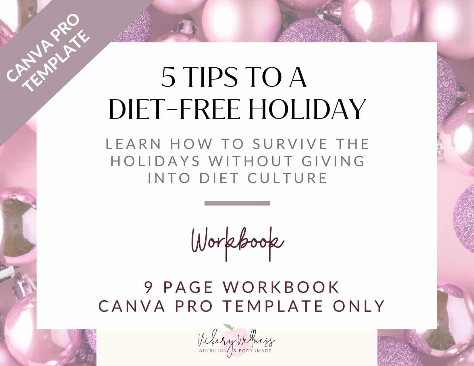 how to have a diet free holiday without diet culture presentation for dietitian nutritionists