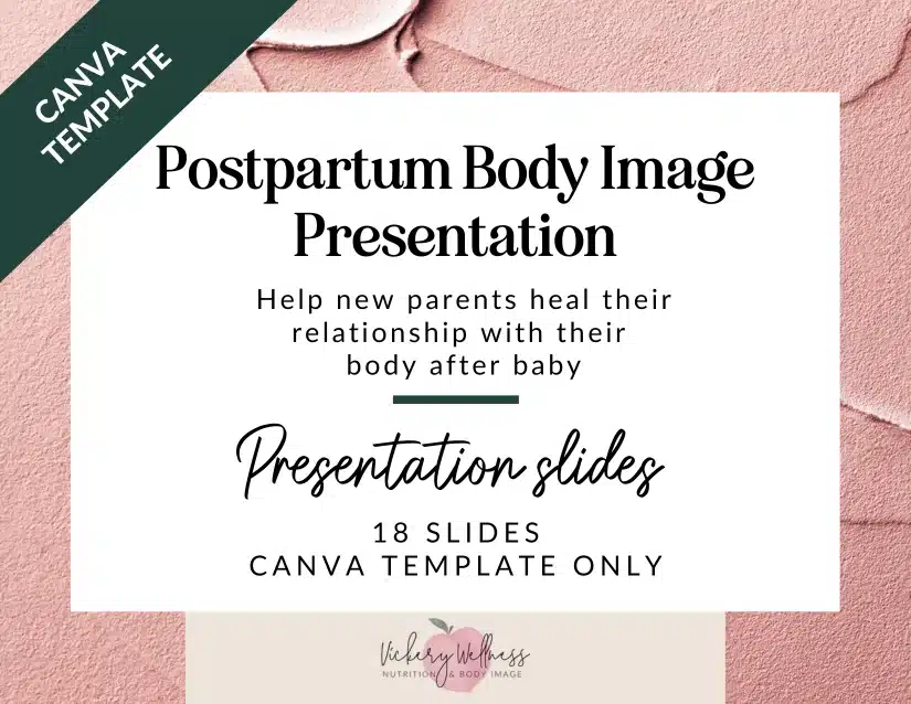 postpartum body image presentation